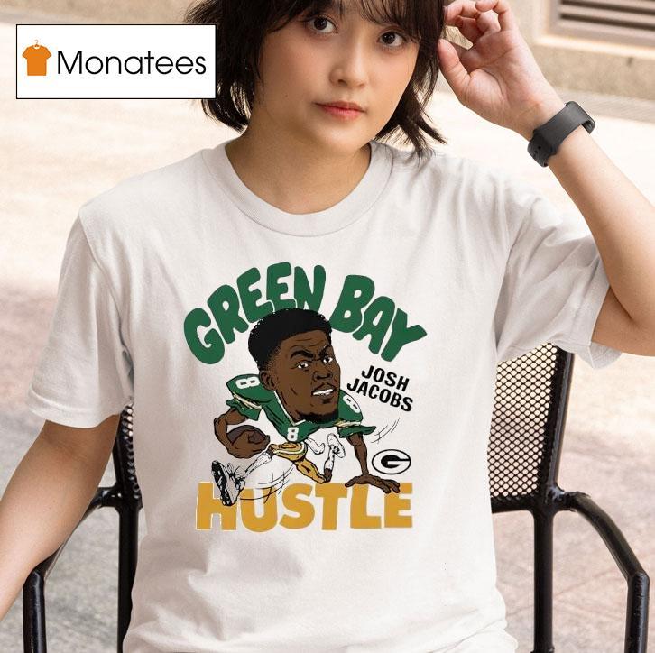 Josh Jacobs Hustle Green Bay Packers Football Signature Cartoon Shirt