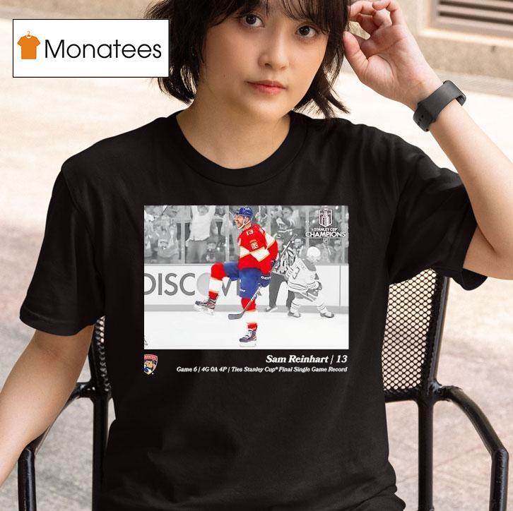 Sam Reinhart 13 Florida Panthers Hockey Photo Shirt