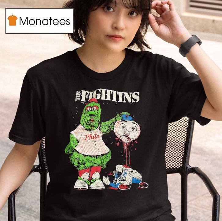 The Fightins Phillie Phanatic Kills Mrs Met Mascot Shirt