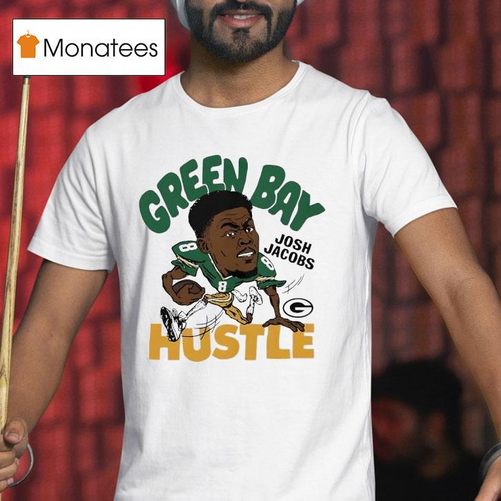 Josh Jacobs Hustle Green Bay Packers Football Signature Cartoon Shirt