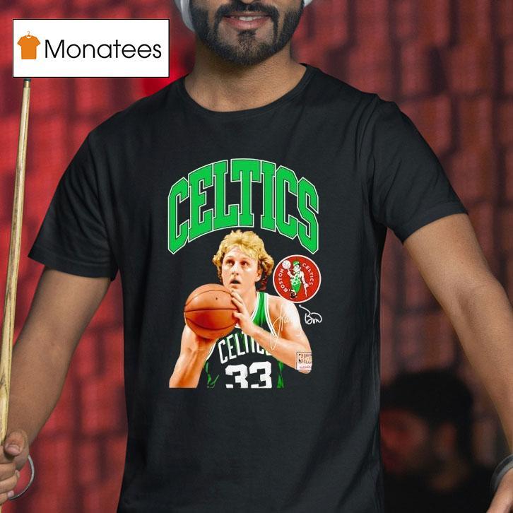 Larry Bird Boston Celtics Basketball Signature Shirt