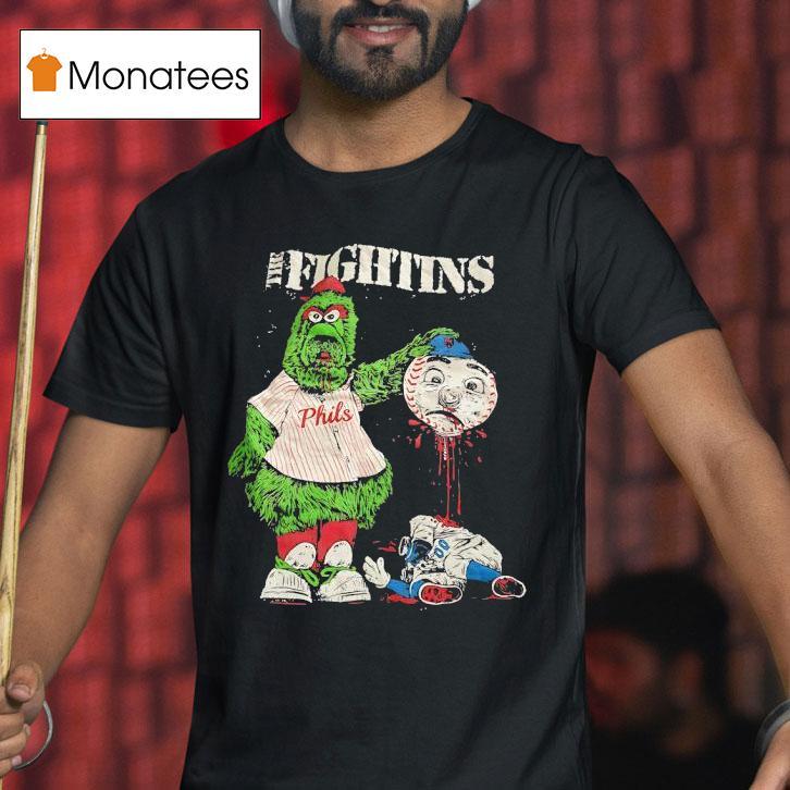 The Fightins Phillie Phanatic Kills Mrs Met Mascot Shirt