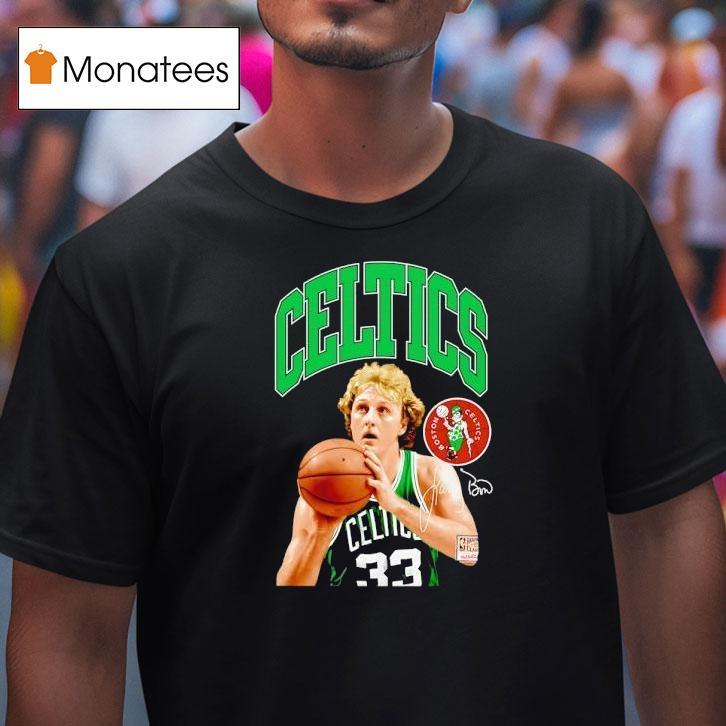 Larry Bird Boston Celtics Basketball Signature Shirt