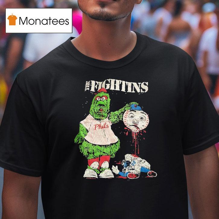 The Fightins Phillie Phanatic Kills Mrs Met Mascot Shirt