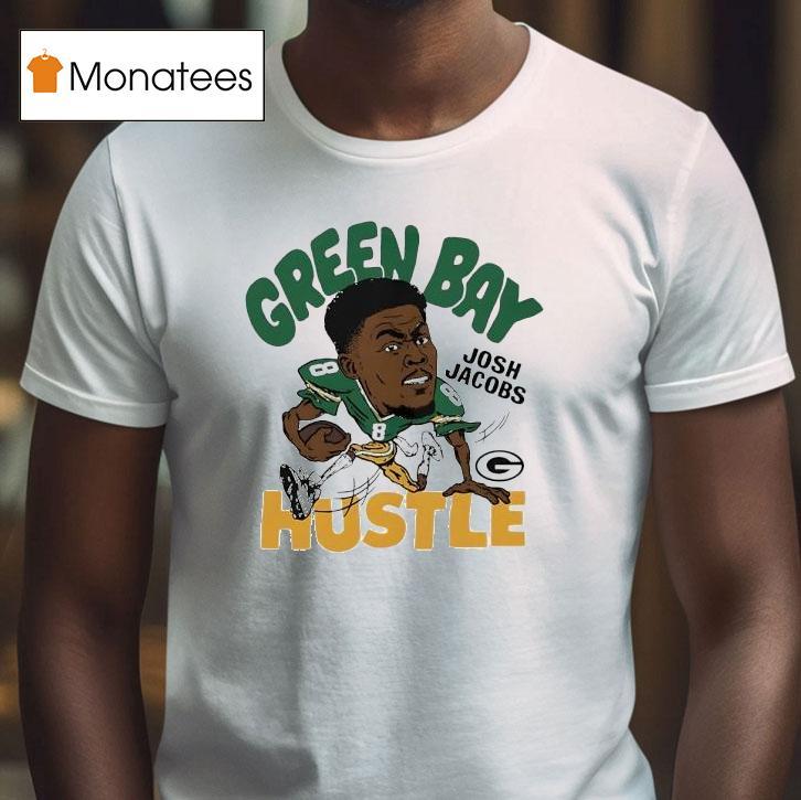 Josh Jacobs Hustle Green Bay Packers Football Signature Cartoon Shirt