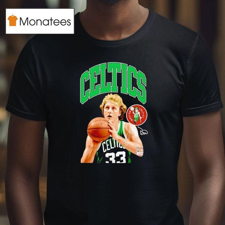 Larry Bird Boston Celtics Basketball Signature Shirt