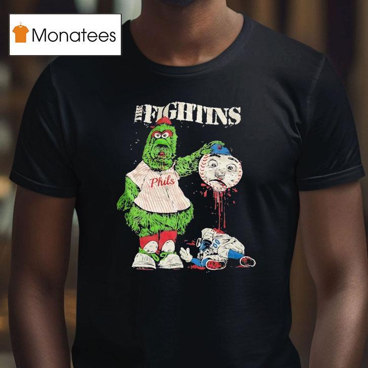 The Fightins Phillie Phanatic Kills Mrs Met Mascot Shirt